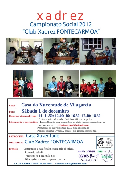 Torneo Social Absoluto CXF 2012 de xadrez